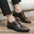 Men's Fashion Derby Shoes Lace-Up Business Office Dress Shoes for Weddings and Formal Events